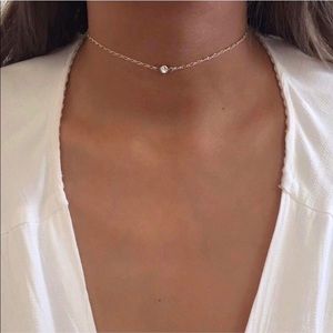 Silver Swarovski 1895 Crystal Necklace